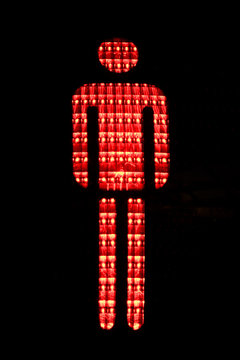 Red Pedestrian Traffic Light in Germany