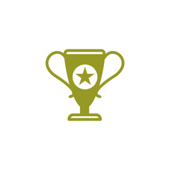trophy icon vector design logo template EPS 10