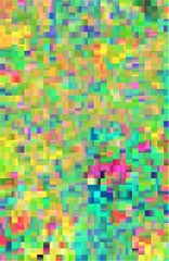 Vibrant green colored square mosaic background.