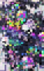 Colorful square shapes mosaic background.