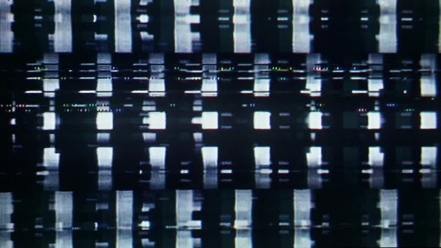 Analog retro style visuals with brightness variations, symetrical pattern and fast moving detailed pattern.