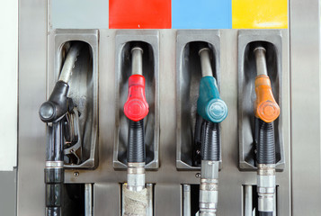 head pump petro leum gasoline on station
