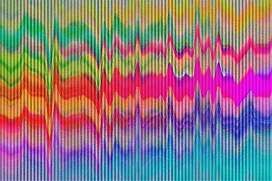 Abstract Glitch Art Colorful Lines Background.