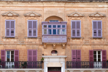 One of the residential houses in Mdina, Malta
