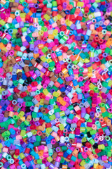 colorful confetti on white background