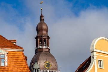 April 26, 2018 Riga, Latvia. The Dome Cathedral.in the old town in Riga.