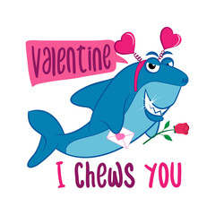 Obraz premium Valentine, I Chews (choose) You - T-Shirts, Hoodie, Tank, gifts. Vector illustration text for Valentine's Day. Inspirational quote card, invitation. Love calligraphy background. Funny doodle and pun.