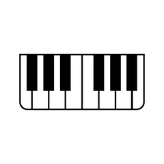 Fototapeta premium piano icon vector design logo template EPS 10