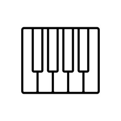 piano icon vector design logo template EPS 10