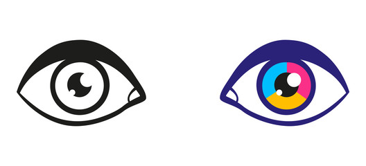 Vector illustration of a eyes