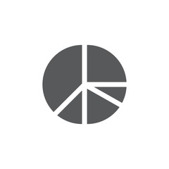 pie chart icon design vector logo template EPS 10