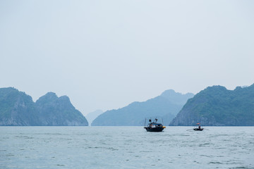 small boat in the sea