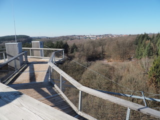 Baumwipfelpfad - Cloef - Saarschleife - Orscholz – Mettlach – Saar - Saarland  im Winter