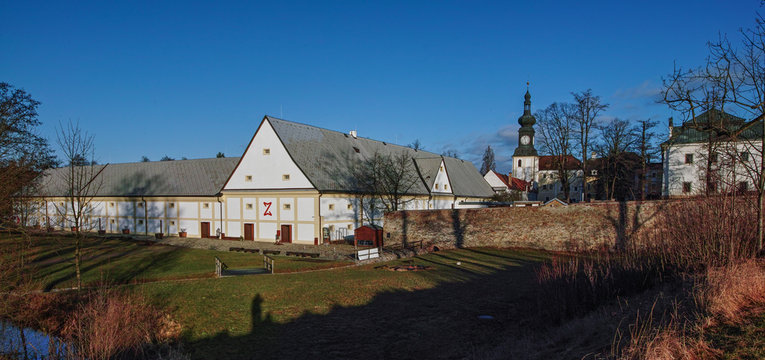 Pilgrimage church of Saint John of Nepomuk at Zelena Hora, Zdar nad Sazavou, Czech Republic is the final work of a famous baroque architect Jan Santini Aichel