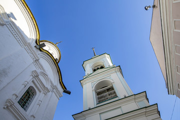 Exterior of the Temple of the Life-Giving Trinity In Sheets. Built in the 17th century. Moscow,...