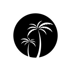 Palm tree icon isolated on white background