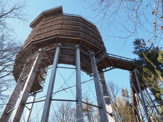 Baumwipfelpfad - Cloef - Saarschleife - Orscholz – Mettlach – Saar - Saarland  im Winter