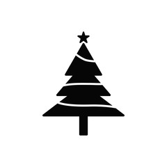 Christmas tree icon design vector logo template EPS 10