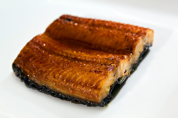 Smoked eel sushi