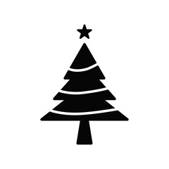Christmas tree icon design vector logo template EPS 10