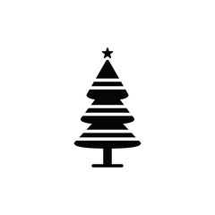 Christmas tree icon design vector logo template EPS 10