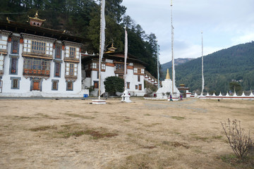 Kurjey Lakhang Temple was built around a cave