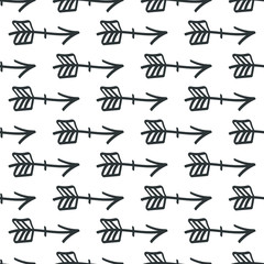 Seamless pattern with arrows