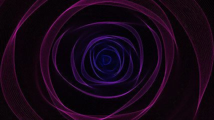 Abstract creative line waves, wavy dynamic pattern. Curve, curvy energy network drawing, spider's web animation. 