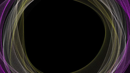 Abstract creative line waves, wavy dynamic pattern. Curve, curvy energy network drawing, spider's web animation. 