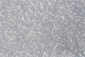 Schneekristalle makro