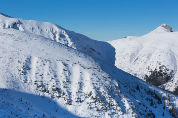 Winter mountain in Poland from Tatras - Kasprowy Wierch