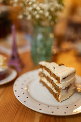 Close-up of a piece of cake