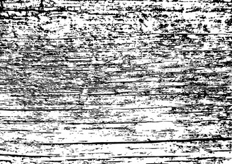 Old wooden black and white texture. Vector background image