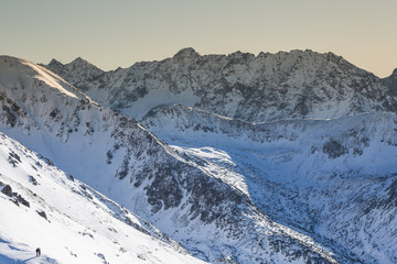 Winter mountain in Poland from Tatras - Kasprowy Wierch