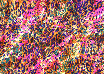 Fototapeta na wymiar abstract leopard skin texture design