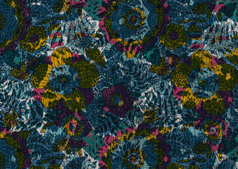 ethnic pattern on carpet texture