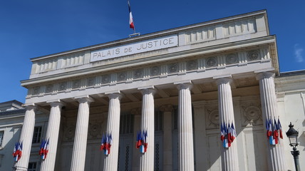 Palais de justice de la ville de Tours en Indre-et-Loire (France)