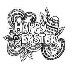 Easter greeting card template