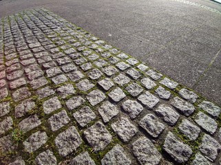 pavement in the street