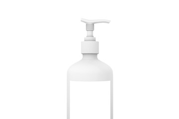 3D Rendering of Realistic Bottle of Soap Bottle on WHite