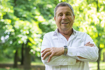 Portrait of a smiling senior man 