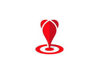modern dart target business logo template