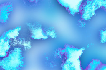Fototapeta na wymiar Background illustration combining multiple textures. Shades of blue and purple.