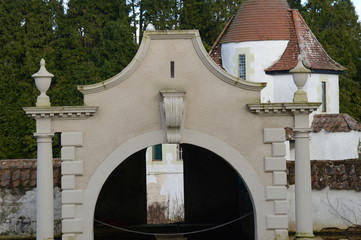 Dutch Village, Craigtoun Park, St Andrews, Fife on a sunny February day