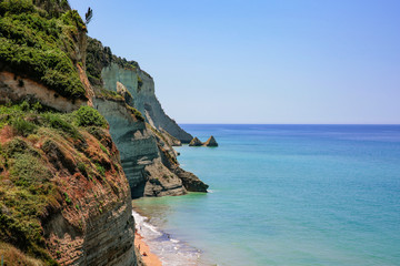 Fototapeta premium Summer photo of sea and blue sky 