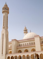 Hohes Minarett der Al Fathe Moschee