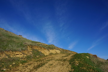 stone rock blue sky