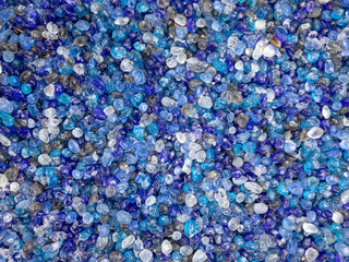 Blue Irridescent Glass Stones