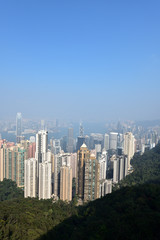 Bird view from Victoria peak, Hong Kong