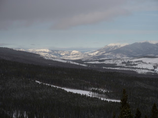 View from Breckenridge, Colorado ski area